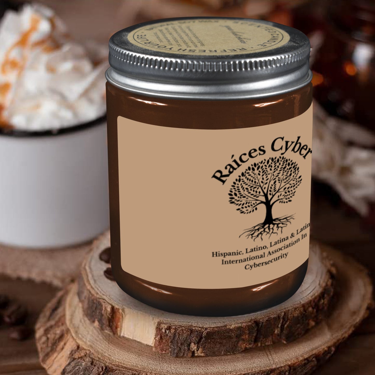 Raices Cyber Sandalwood Candle - Rose Sandalwood