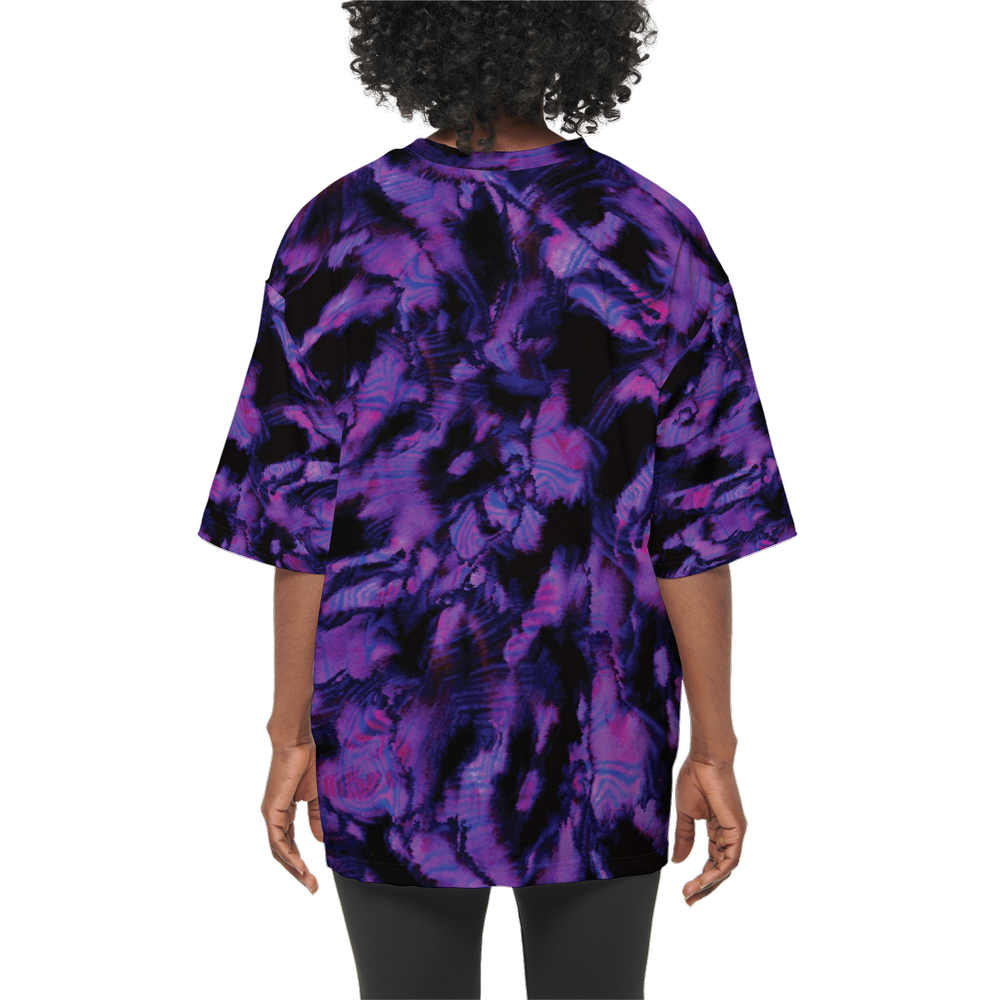 Raices Purple Women’s Oversized Short-Sleeve T-Shirt
