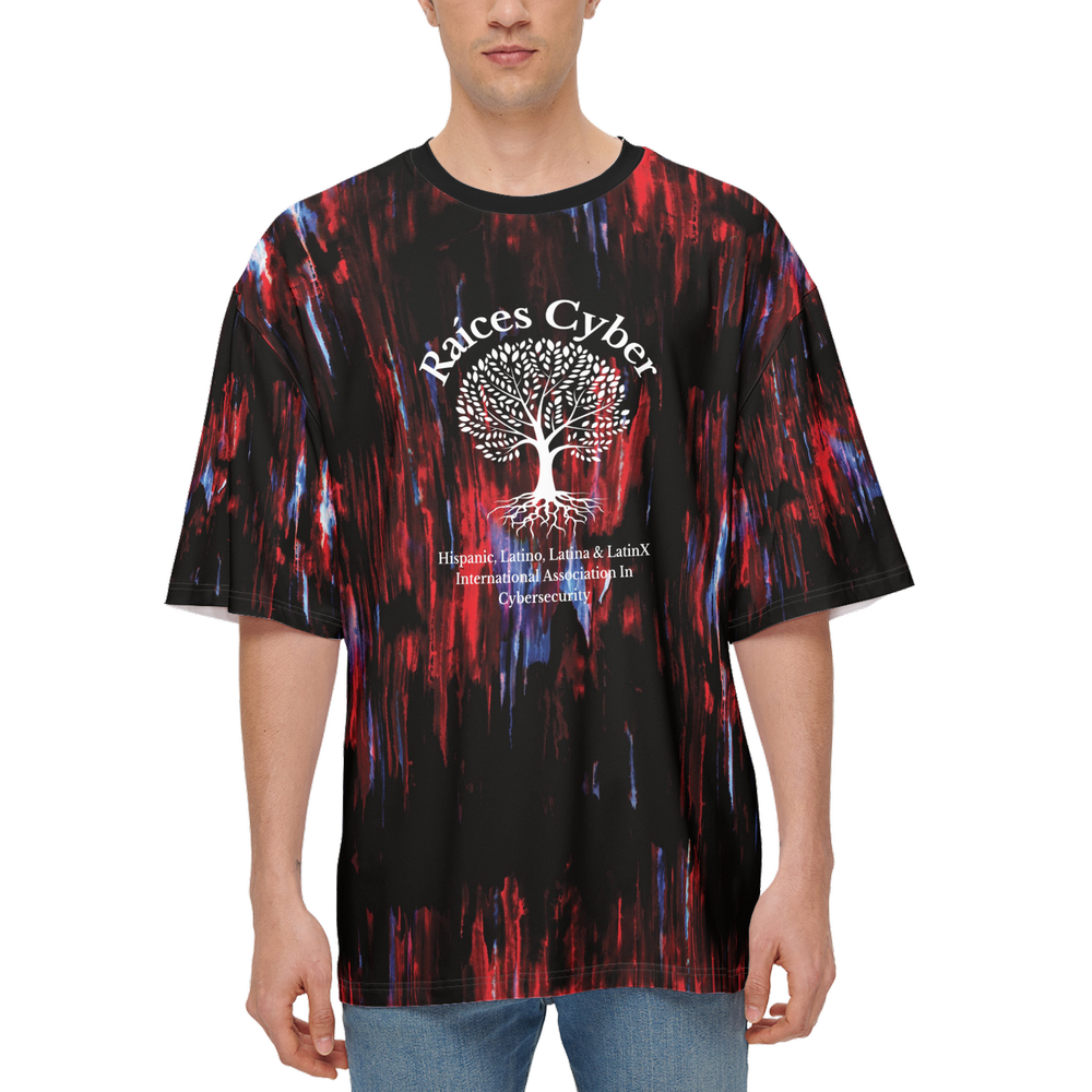 Red Men’s Oversized Short-Sleeve T-Shirt
