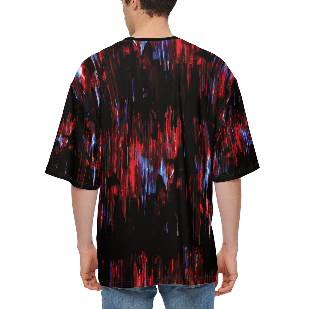 Red Men’s Oversized Short-Sleeve T-Shirt
