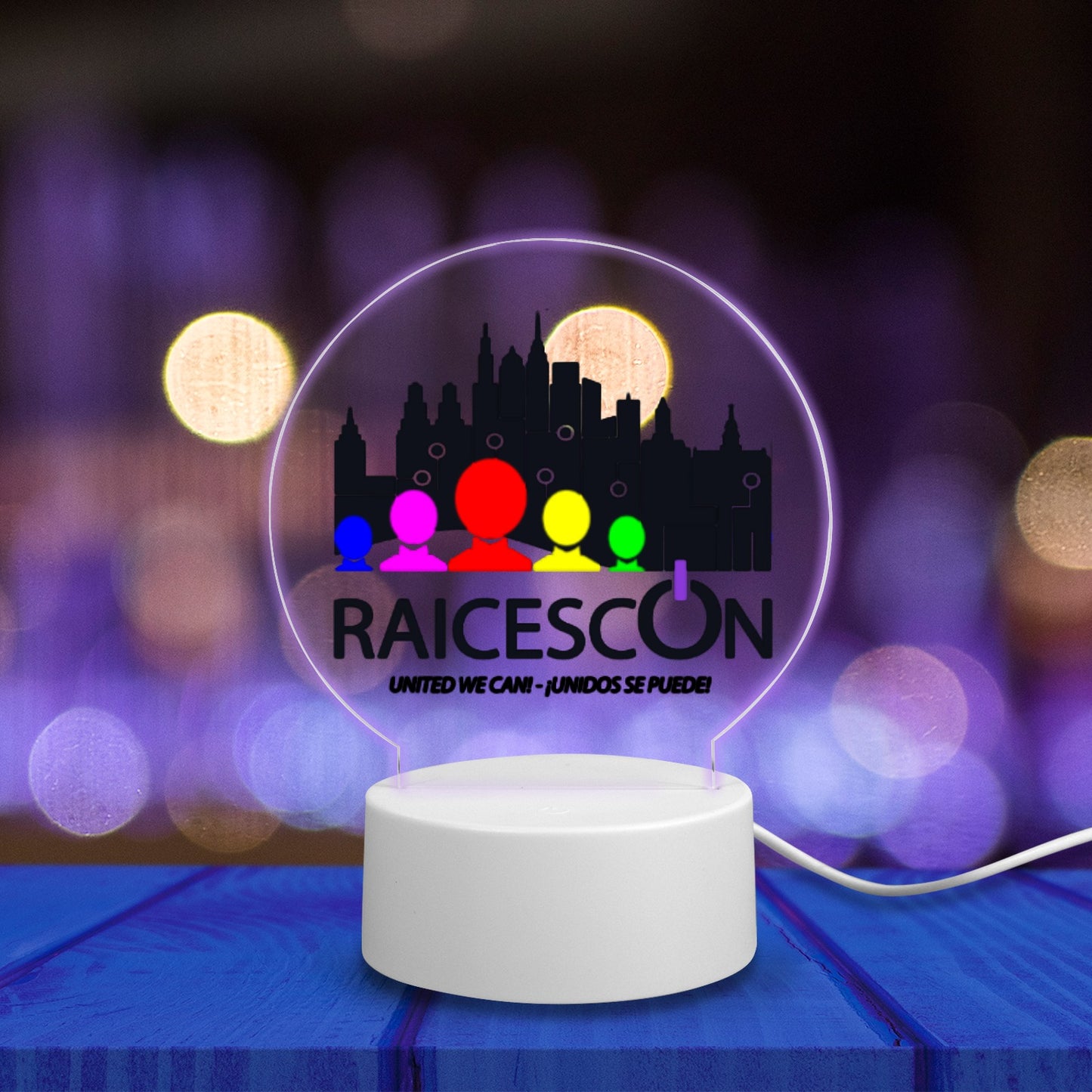 RaicesCon Light Round Photo Lamp - UV Printing