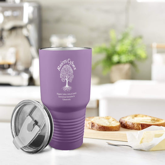 Raices Purple Tumbler Insulated Stainless Steel Tumbler (30oz ）