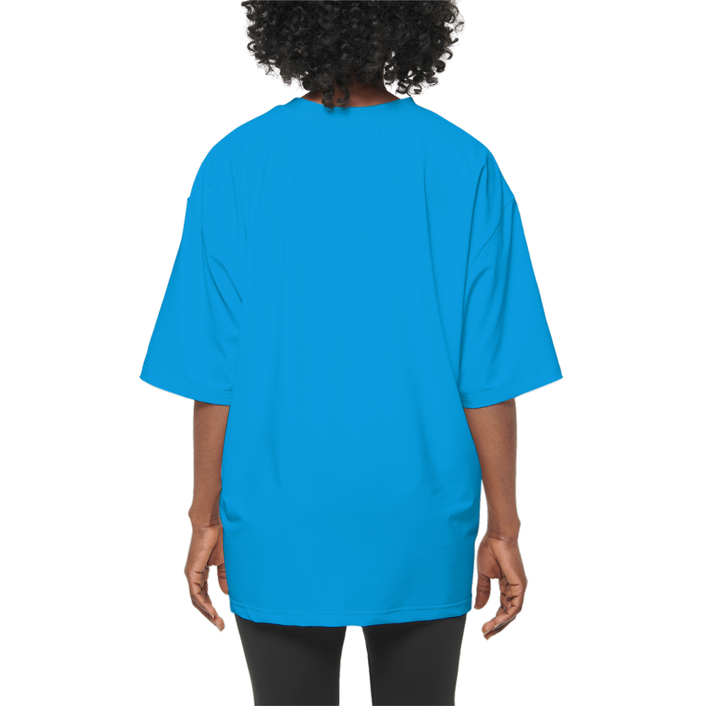 Blue Women’s Oversized Short-Sleeve T-Shirt