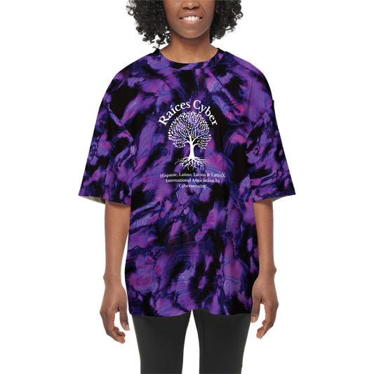 Raices Purple Women’s Oversized Short-Sleeve T-Shirt